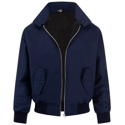 Harringtonjack voor heren met zwarte voering - Marineblauw