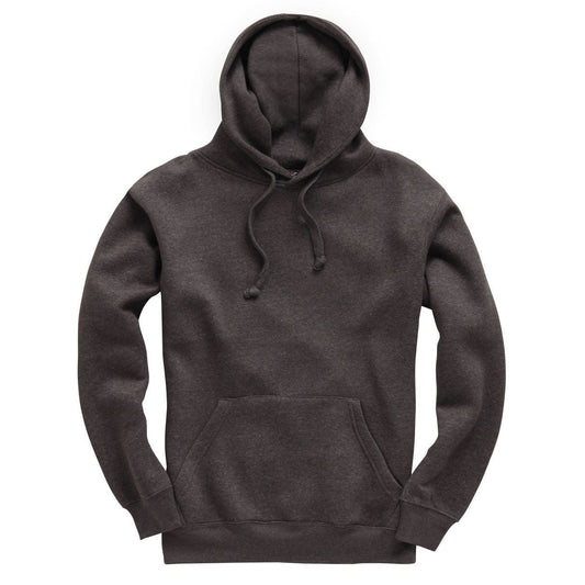 Heren premium hoodie met ronde hals - Antraciet