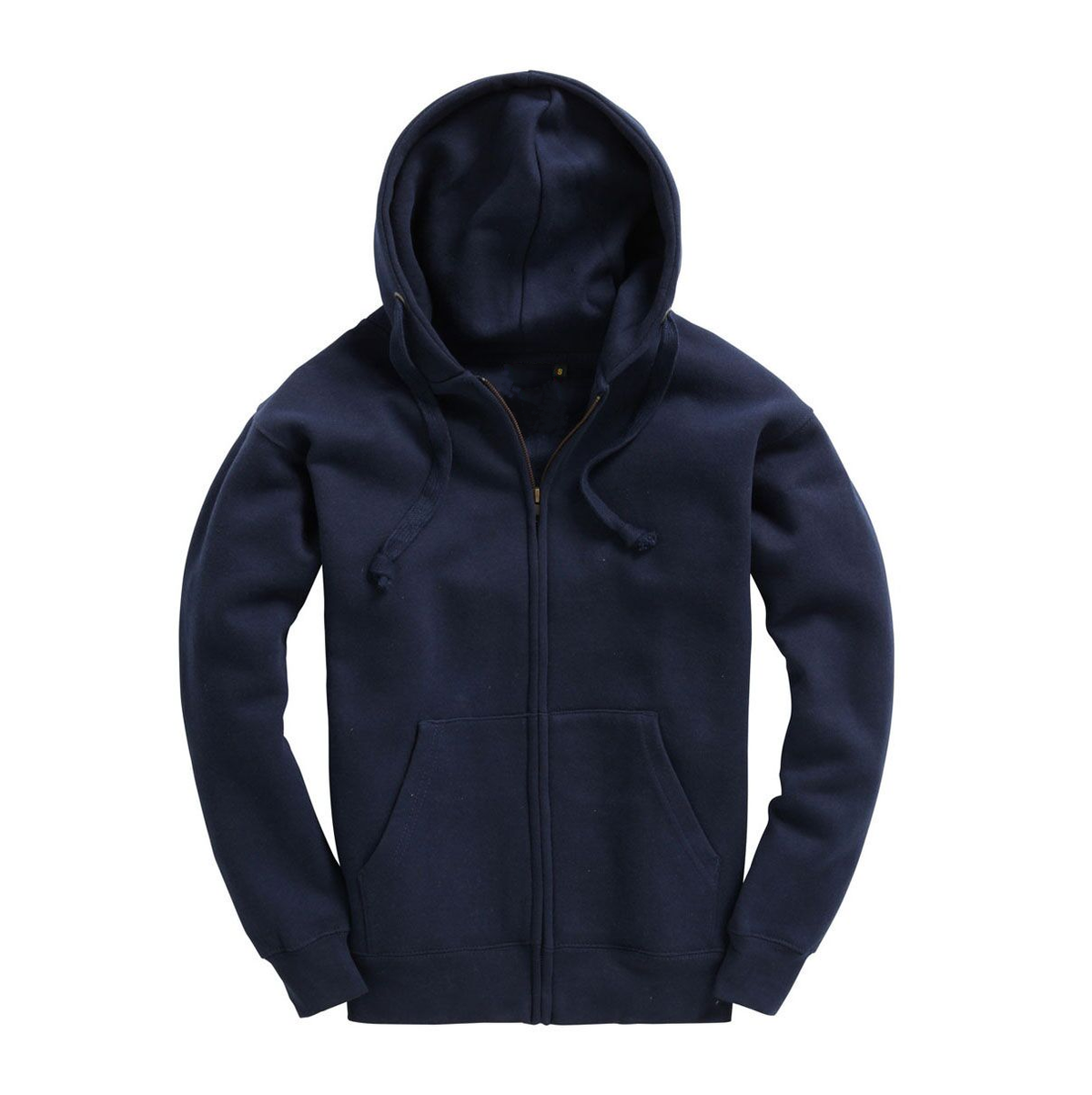 Premium hoodie met rits voor heren - Marineblauw