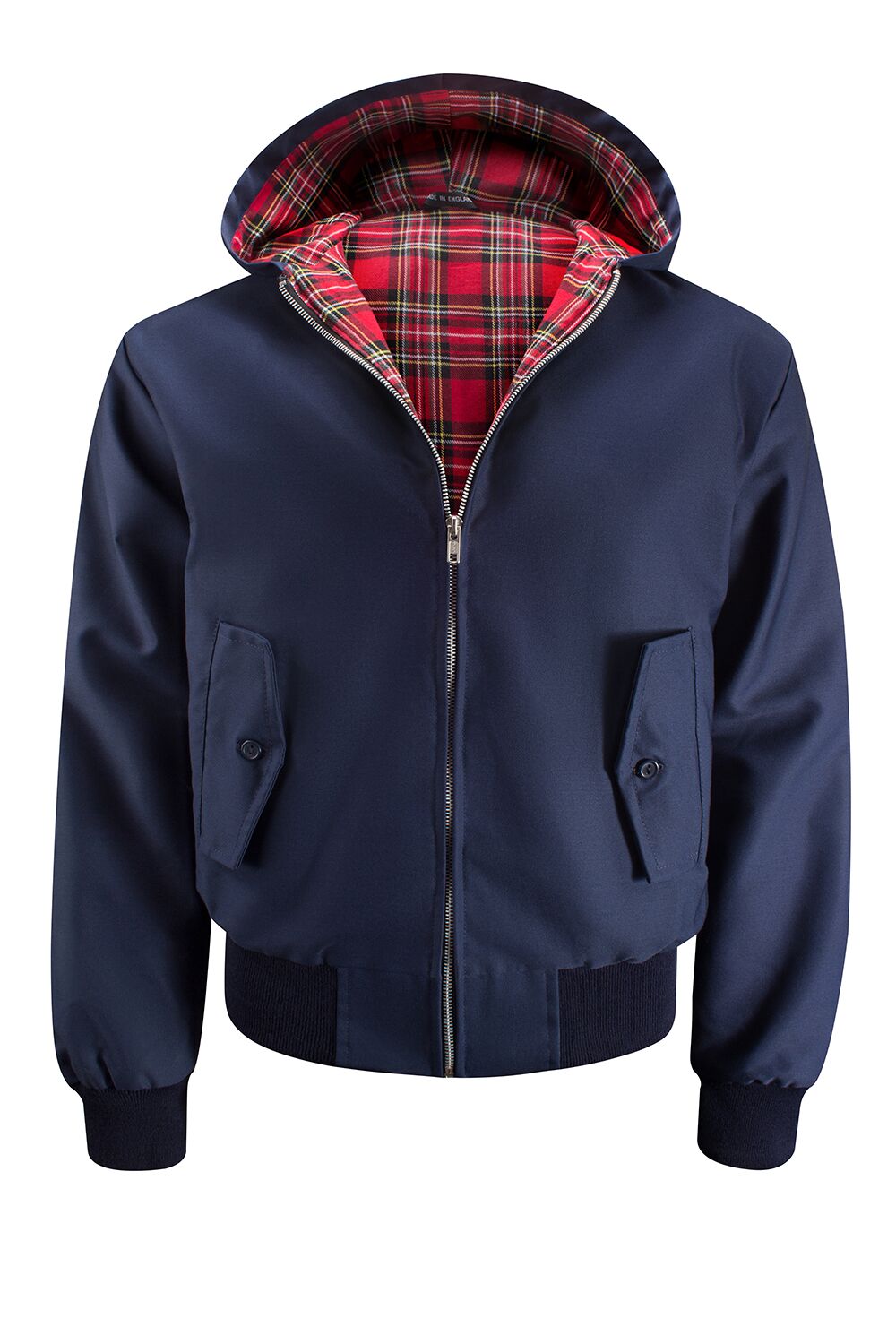 Harringtonjack met capuchon voor heren - Marineblauw
