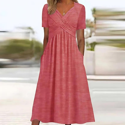 Welvet - Elegante midi-jurk met buikbedekking