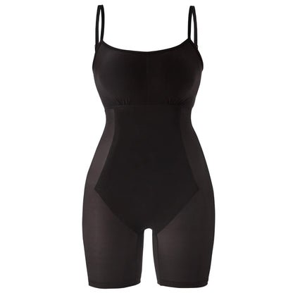 Jurk met Queen Anne-halslijn en ingebouwde shapewear