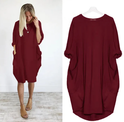 Comfortabele en schattige jurk 1 + 1 gratis
