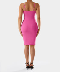 Bodycon-jurk met spaghettibandjes en ingebouwde shapewear