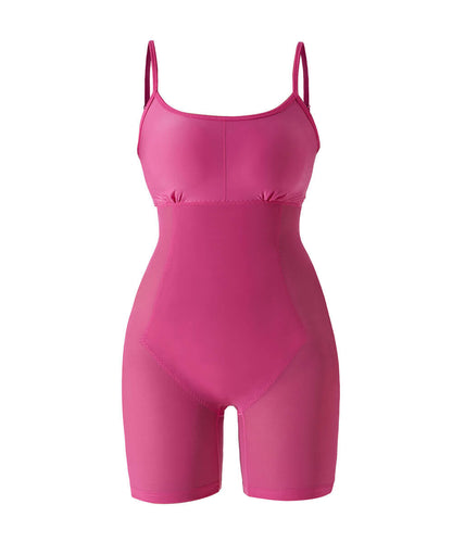 Mini-jurk met vierkante hals en ingebouwde shapewear