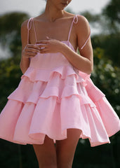Lieve Pluizige Mini Jurk