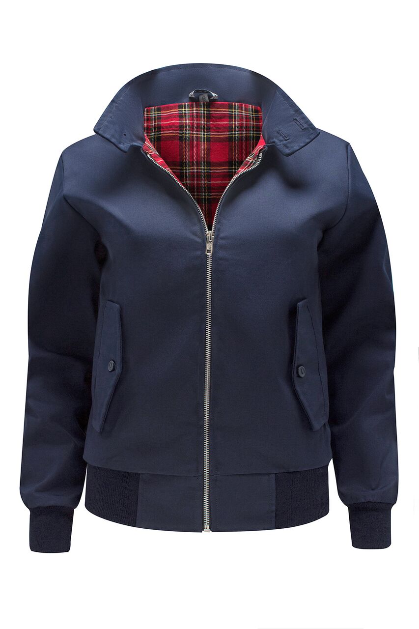 Klassiek Harringtonjack voor dames - Marineblauw