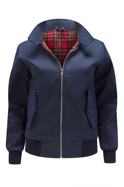 Klassiek Harringtonjack voor dames - Marineblauw