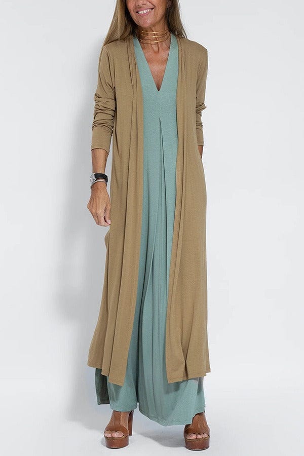 Felicity | Elegante lange jurk met bijpassend vest
