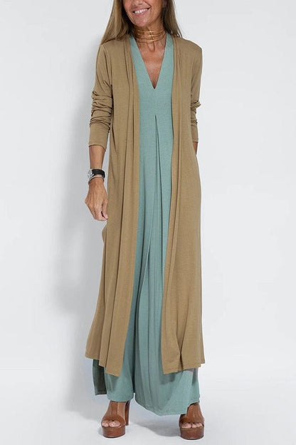 Felicity | Elegante lange jurk met bijpassend vest