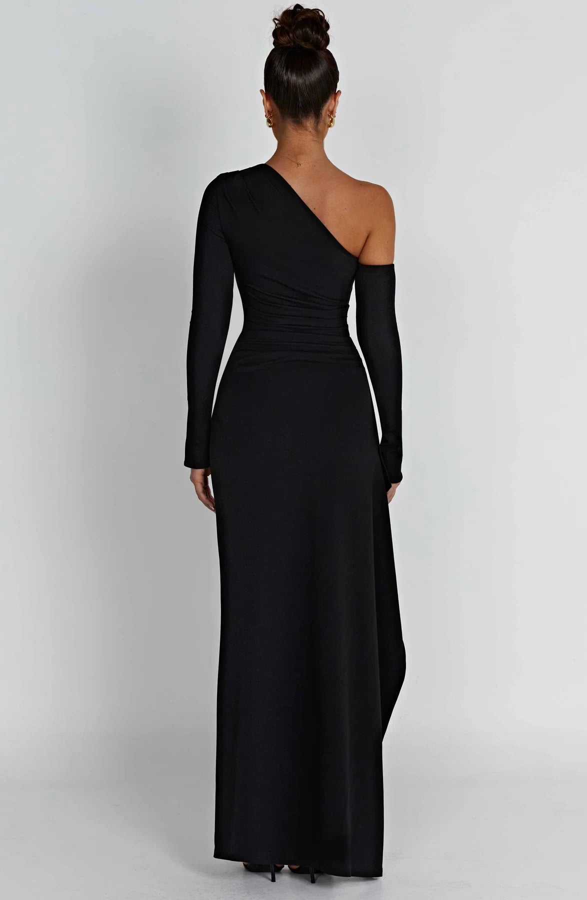 Bodycon-jurk met lange mouwen en split