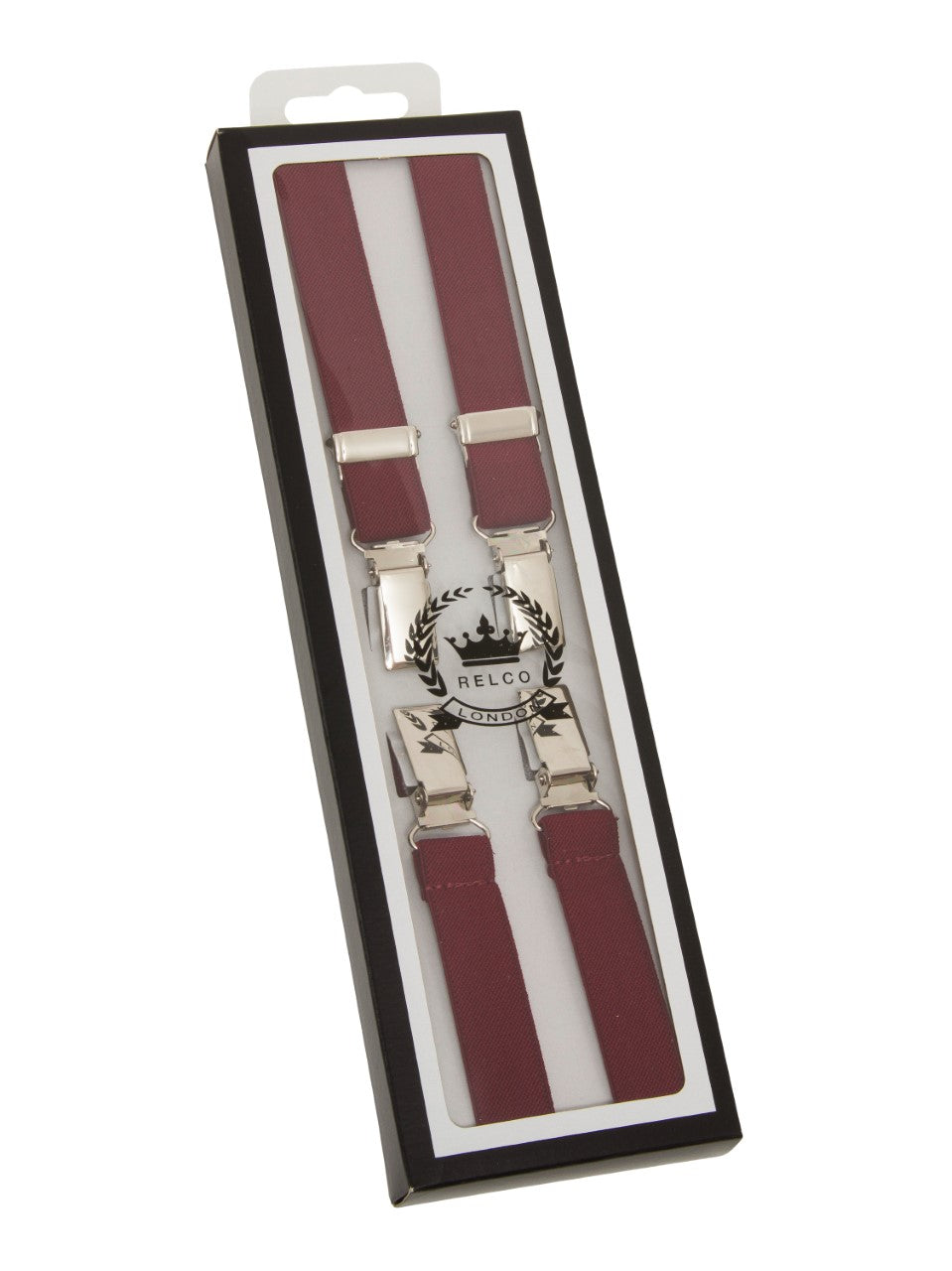 Bretels van 1/2 inch voor heren - Bordeauxrood