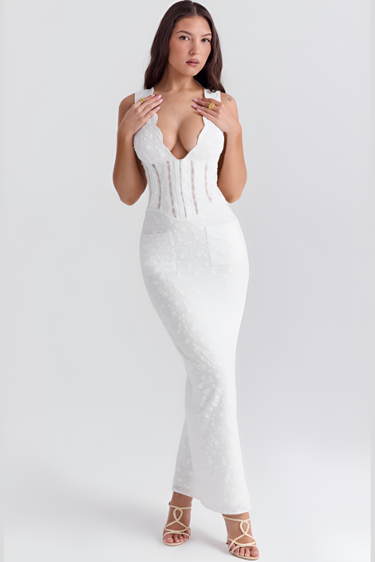 Kanten korsetjurk Elegance in Bloom