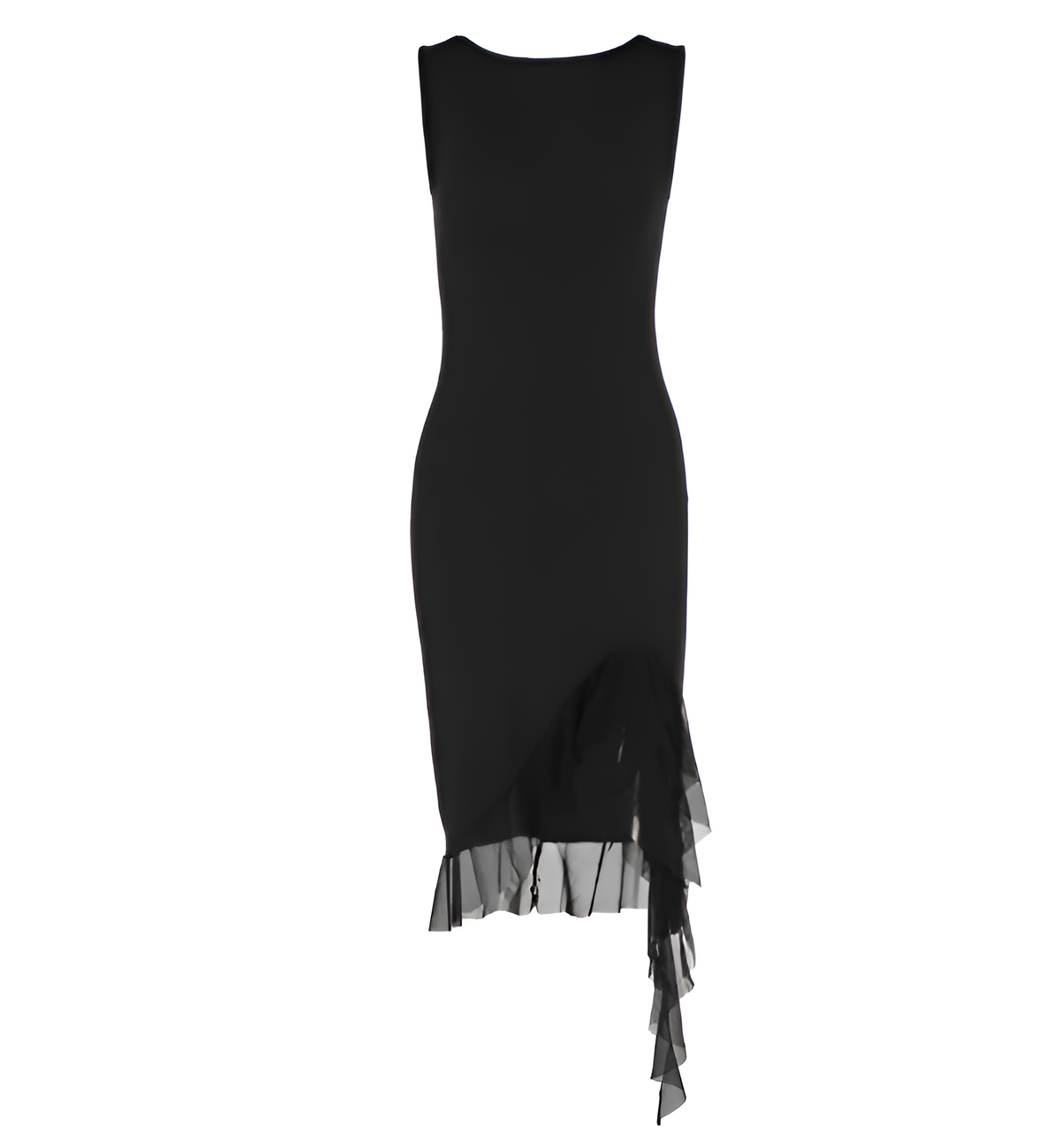 Rugloze jurk met gestileerde taille
