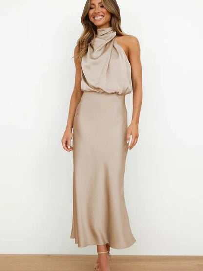 Charlotte - Satijnen cocktailjurk