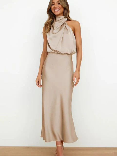 Charlotte - Satijnen cocktailjurk
