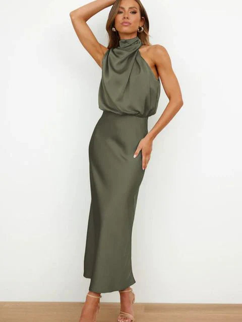 Charlotte - Satijnen cocktailjurk