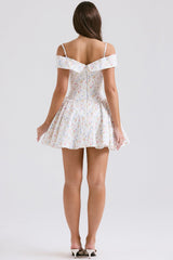 Feestjurk met posy print