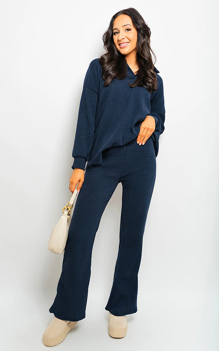 Licevo-kraagtop met lange mouwen en broek