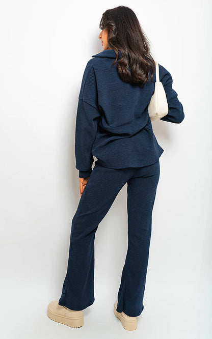 Licevo-kraagtop met lange mouwen en broek