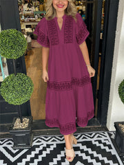 Boho vibes midi-jurk