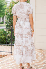Elegante Toile Maxi Jurk Bliss