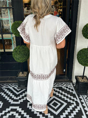 Boho vibes midi-jurk
