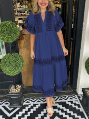 Boho vibes midi-jurk