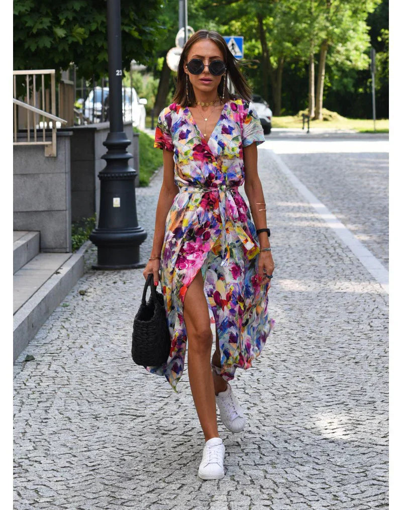 Sam Chic-jurk - Elegantie met V-hals
