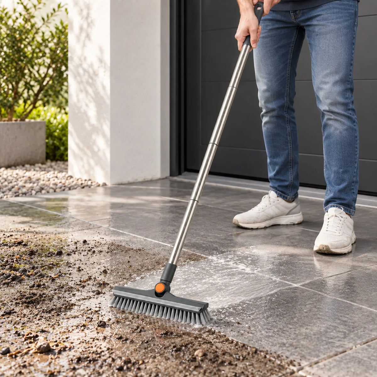 ScrubReach scrubbing a compatible patio surface