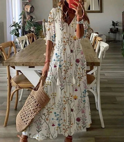 Mikha boho-jurk met buikbedekking 1 + 1 gratis