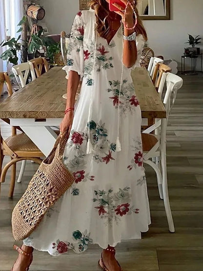 Mikha boho-jurk met buikbedekking 1 + 1 gratis