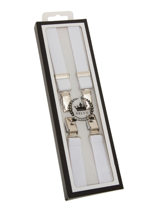 Heren bretels van 1/2 inch - Wit