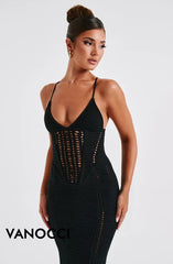 Luna luxe gebreide jurk